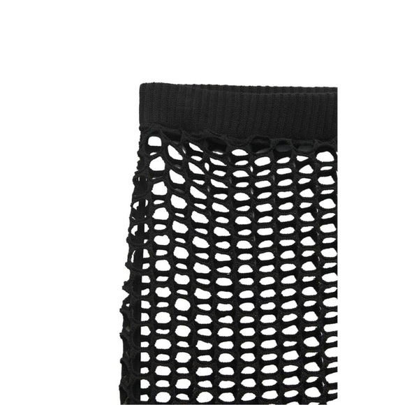 Zara Crochet Maxi Skirt Black Cover-Up Beach Size Medium NWT - Picture 2 of 6